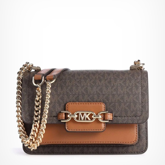 Michael Kors Black and Tan Crossbody Bag